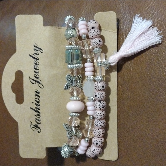 3 pcs set Multi-layer Boho Glass Bead Bracelet - Picture 3 of 3